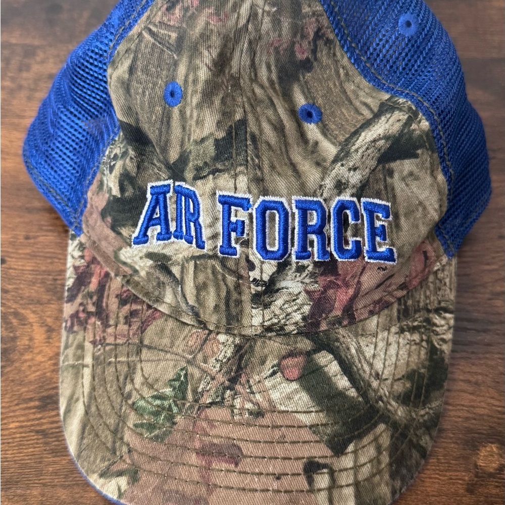 Legacy Air Force Camo Hat with Blue Mesh